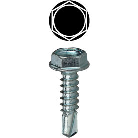 Self Drilling Screw Kit, Hex Head, Carbon Steel, #10, Assorted