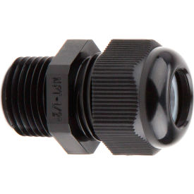Strain Relief Connector, Nylon, 1" Dia., 10 Pack