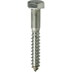 Hex Head Lag Screw, Stainless Steel, 5/16" x 3-1/2", 100 Pack