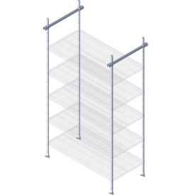 Stationary End Kit, Chrome Finish, 18"W