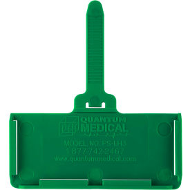 Hanging Label Tag, Fits 1-3/8" x 3" Adhesive Label, Green, Pack of 25
