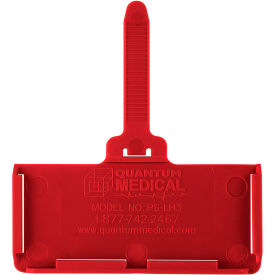 Hanging Label Tag, Fits 1-3/8" x 3" Adhesive Label, Red, Pack of 25