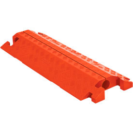 Linebacker 1-Channel SplitTop Cable Protector, 34000 lb Cap, 38-1/2" x 14-1/4" x 3", Orange