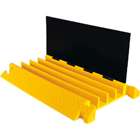 Bumble Bee 4-Channel Cable Protector, 40400 lb. Capacity, 36" x 24" x 4" H, Black/Yellow