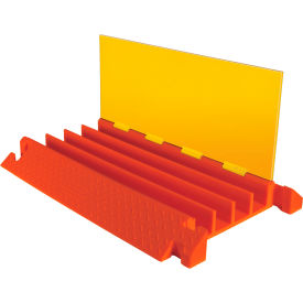Linebacker 4-Channel Cable Protector, 40400 lb. Capacity, 39-3/4" x 2-3/4" x 5-3/4", Orange