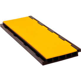 Jacket 5-Channel Cable Protector, 65200 lb. Cap, 35-1/2" x 11-3/4" x 2", Yellow/Black