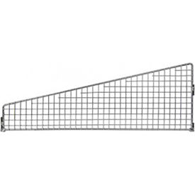 Angled Partition Wall Divider, 16"W x 6"H, Chrome