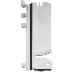 Partition Wall Hanging Bracket, 90° Angle, Chrome, Pack of 2
