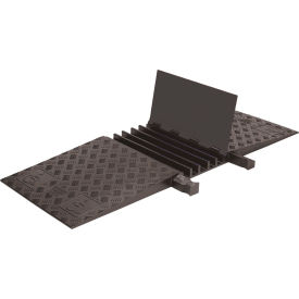 Guard Dog 5-Channel Cable Protector, 42000 lb. Cap., 20" x 50" x 1-7/8", Black