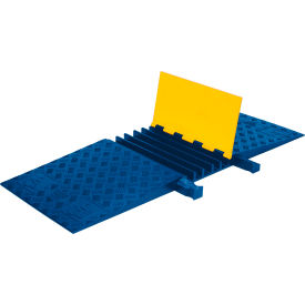 5-Channel Cable Protector, 42000 lb. Capacity, 20" x 50" x 1-7/8", Blue