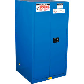Sure-Grip EX Safety Cabinet, Self Close, 60 Gal. Cap., 34"W x 34"D x 65"H, Royal Blue
