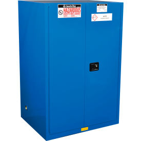 Sure-Grip EX Safety Cabinet, Self Close, 90 Gal. Cap., 43"W x 34"D x 65"H, Royal Blue