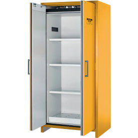Flammable Cabinet, Hybrid Close Double Door, 30 Gallon Capacity, 35-3/16" Width x 24-7/16" Depth x 76-7/8" Height