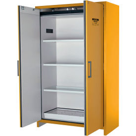 Flammable Cabinet, Hybrid Close Double Door, 45 Gal Cap., 47"W x 24-7/16"D x 76-7/8"H