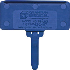 Hanging Label Tag, Fits 1-3/8" x 3" Adhesive Label, Blue, Pack of 25