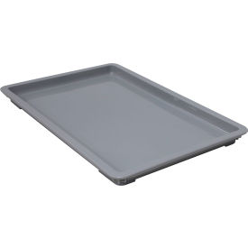 All Purpose Utility Tub Lid, Stackable, Polypropylene, 26"L x 18"W, Gray