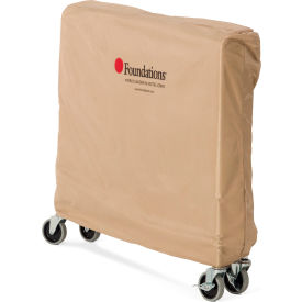 Crib Saver Cover For Folding Compact Wood Cribs, 44"L x 14"W x 29"H, Tan