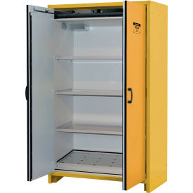 Flammable Cabinet, Hybrid Close Double Door, 45 Gal Cap., 45-13/16"W x 24-7/16"D x 76-5/8"H