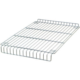 Partition Store Flat Shelf, 24"L x 14"W x 1"H, Chrome