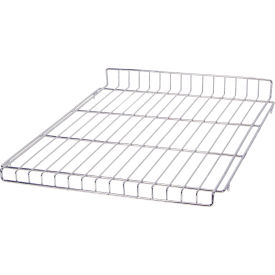Partition Store Top Shelf, 22"L x 18"W x 4"H, Chrome