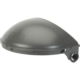 Faceshield Headgear For Use with Protective Caps, Plastic, Black