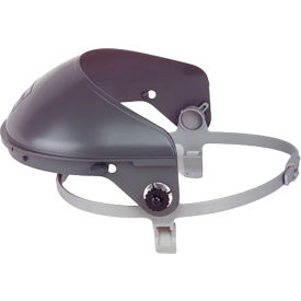 Faceshield Headgear For Use with Protective Caps, Plastic, Gray