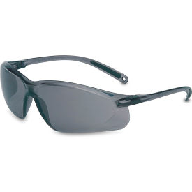Uvex A700 Half Frame Safety Glasses, Anti-Scratch, Gray Lens & Frame