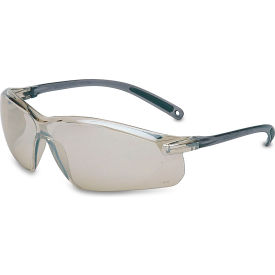 Half Frame Indoor/Outdoor Safety Glasses, Anti-Scratch, Gray Lens & Frame