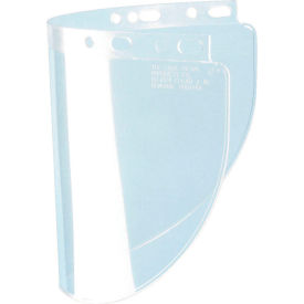 Faceshield Visor, Wide Vision, Uncoated, Propionate, Clear, Pack of 50