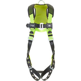 Industry Comfort Harness w/ Back D-Ring, Quick Connect, Size 2XL, Green