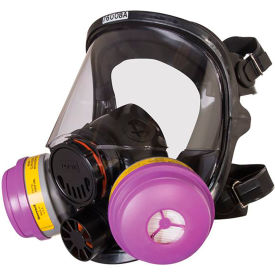 Honeywell North 7600 Full Facepiece Respirator with 5 Strap Headband & Dual Cartridge Connectors