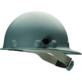 Roughneck P2A Front Brim Hard Hat, 8 pt. Ratchet Suspension, Type 1, Class C & G, Gray
