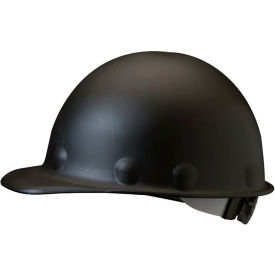Roughneck P2A Front Brim Hard Hat, 8 pt. Ratchet Suspension, Type 1, Class C & G, Black