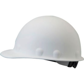 Roughneck P2A Front Brim Hard Hat, 8 pt. Ratchet Suspension, Type 1, Class C & G, White