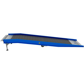 MobilePRO Yard Ramp with Hinged Lip & Adj. Legs, 30000 lb. Cap., 36'L x 70"W x 48"H