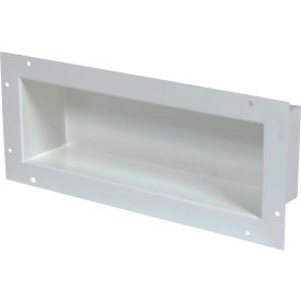Ligature Resistant Recessed Shelf, 16 Gauge, 304 Stainless Steel, 19"W x 4"D x 8"H