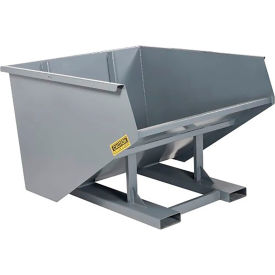 Heavy Duty Quick Attach Hopper, 2 Cu. Yd., 4000 lb. Capacity, Gray