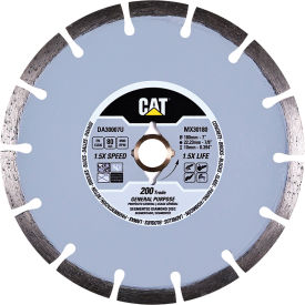 200 Trade Segmented Rim Diamond Blade, 7" Dia. x 3/16"T x 7/8" Center Hole Dia.