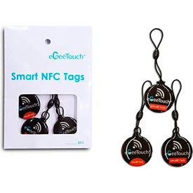 Smart NFC Fobs, Black, Pack of 3