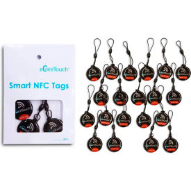 Smart NFC Fobs, Black, Pack of 20