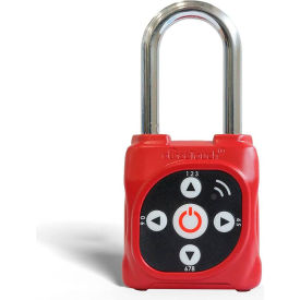Smart Lockout Tagout Padlock, Red