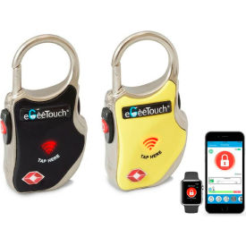 3rd Generation Smart TSA Travel Padlock, Black/Yellow, Pack of 2