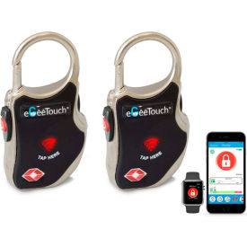 3rd Generation Smart TSA Travel Padlock, Black, Pack of 2