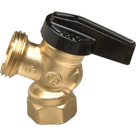 R-672NL LF Brass 1/4 Turn Boiler Drain Valve, 3/4" FNPT