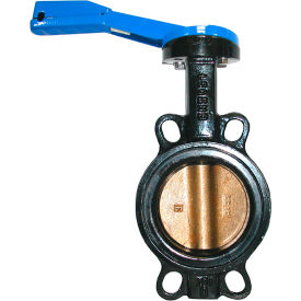 Butterfly Valve with BUNA Seals & 10 Position Handle, 4" Wafer