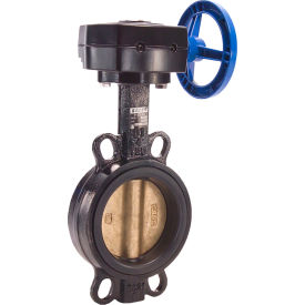 Butterfly Valve with BUNA Seals & Gear Operator, 8" Wafer
