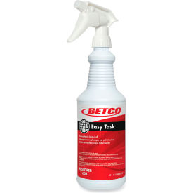 Easy Task Floor Finish, Clean Bouquet Scent, 32 oz. Capacity Bottle, 12/Carton