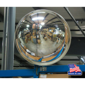 Round Acrylic Convex Mirror, Indoor, 32" Diameter, 180 Degree Viewing Angle