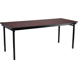 Max Seating Folding Table, 72"L x 30"W, Montana Walnut