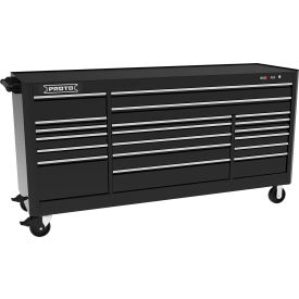 Proto 550S Series 67"W X 25-1/4"D X 41"H 19 Drawer Black Workstation